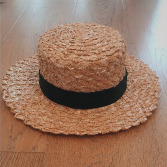 Vintage style Handwoven BOATER HAT - Picture 3 of 6